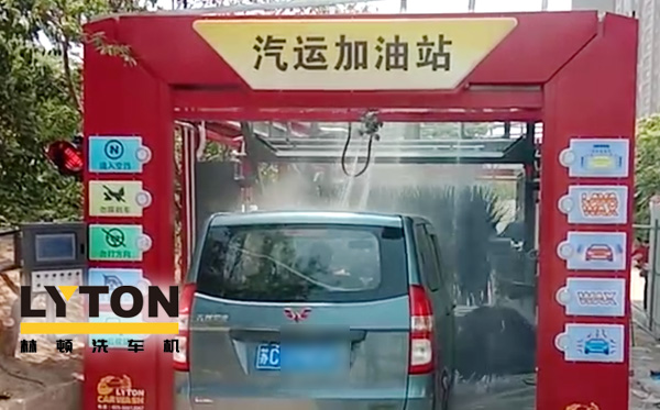 徐州沛縣汽運加油站購買安裝FX-80A七刷隧道式洗車機(jī)